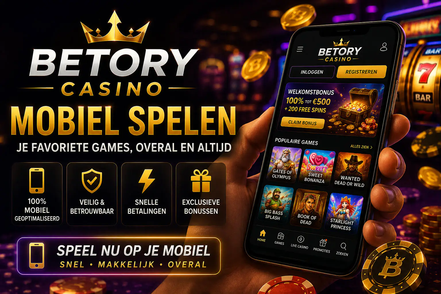 MOBIEL SPELEN BIJ BETORY CASINO ONLINE